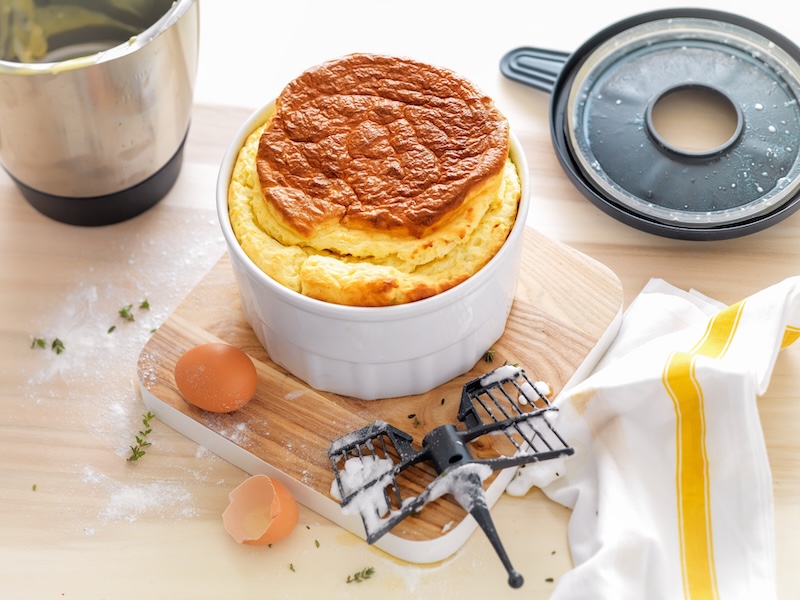 recette de Soufflé au chèvre et au thym
