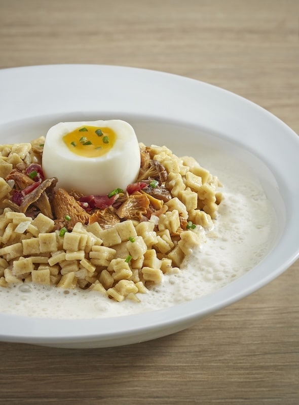 recette de Crozets et mitonnée de champignons