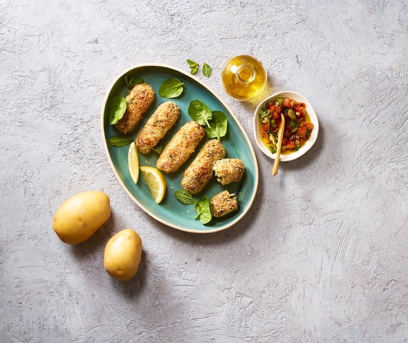 recette de Croquettes de pommes de terre au chèvre