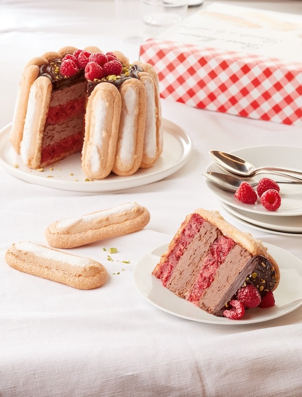 recette de Charlotte chocolat framboise
