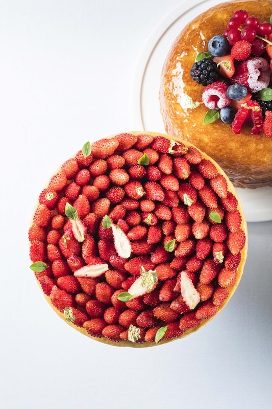 recette de Tarte aux fraises au confit de fraises