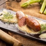 Montbéliard grillée à la mousseline de fenouil