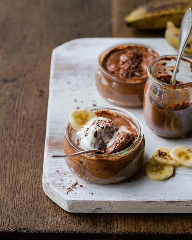 recette de Mousse chocolat banane