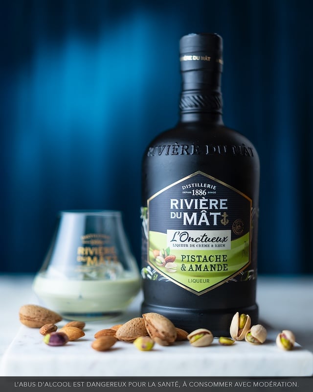 Liqueur Onctueux Pistache Amande Rhum Rivière du Mât