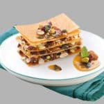 Millefeuilles de brick aux fruits secs