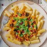 Elicoidali au peanut butter curry