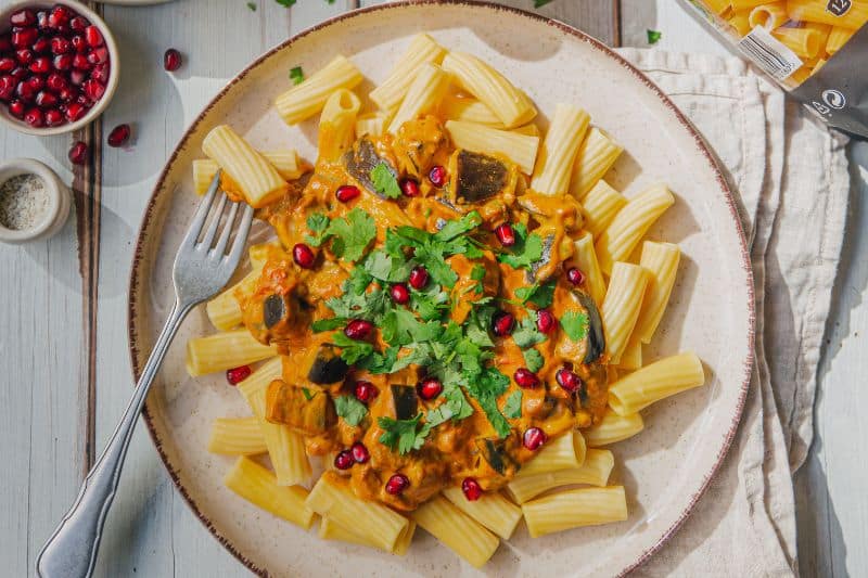 Elicoidali au peanut butter curry