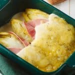 Gratin d’endives au jambon et au Morbier