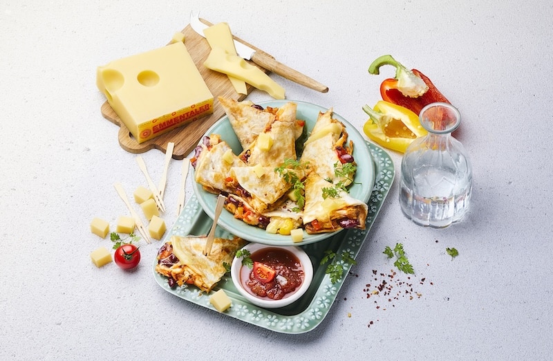 recette de Quesadillas à l’Emmentaler