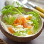 Salade croquante de fenouil au saumon