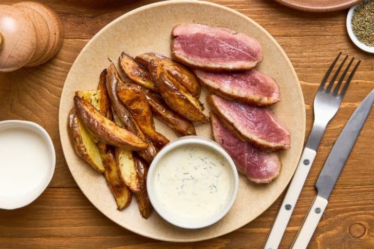 Filet de canard sauce au Gorgonzola