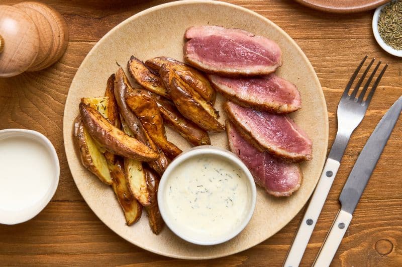 Filet de canard sauce au Gorgonzola