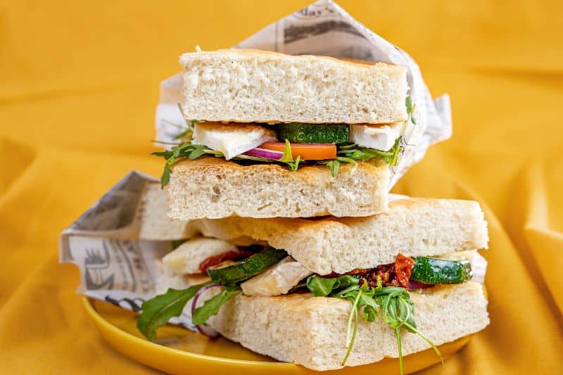 Focaccia maison au Neufchâtel