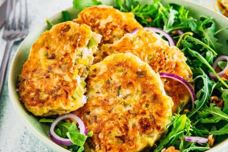 Galettes de poireaux chevre et noix