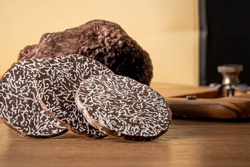Lamelles de truffe au chocolat