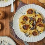 Lumaconi farcies au canard confit