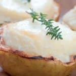 Pommes au four au chèvre chaud