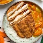 Poulet croustillant au curry et riz