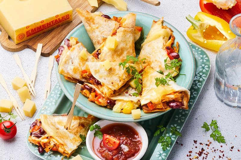 Quesadillas à l’Emmentaler