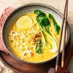 Ramen au lait de coco et chou