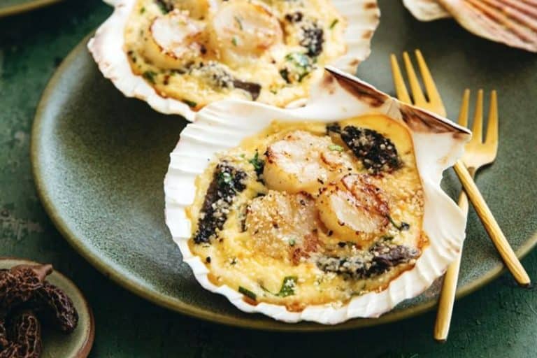 Noix de Saint-Jacques aux morilles