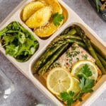 Saumon au citron rôti au four