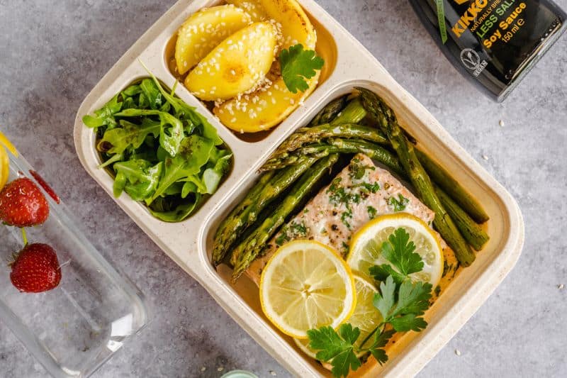 Saumon au citron rôti au four