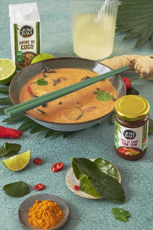 recette de Soupe Tom Yum au poulet