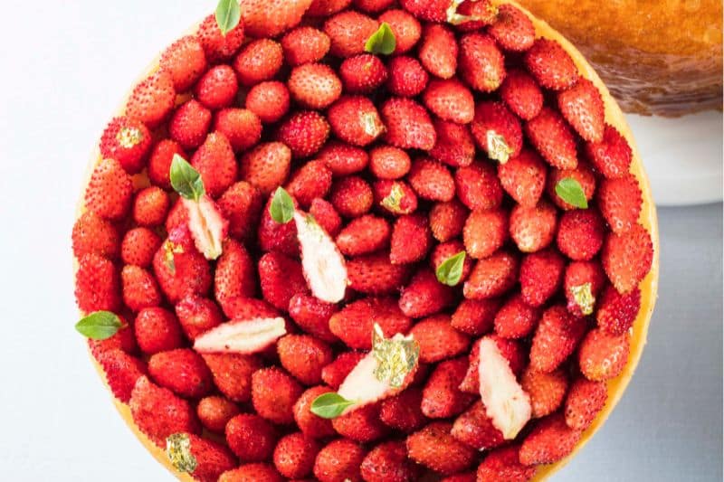 Tarte aux fraises au confit de fraises