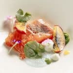 Truite mi cuite coquelicot