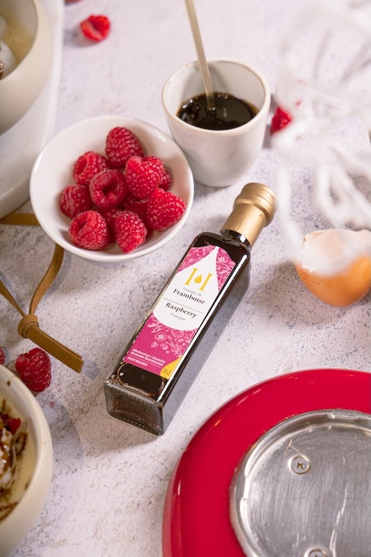 Le vinaigre de framboise de l’Huilerie Beaujolaise