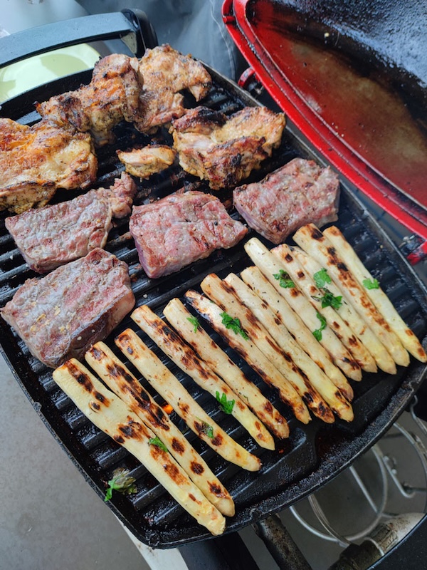 recette Asperges blanches grillées au barbecue