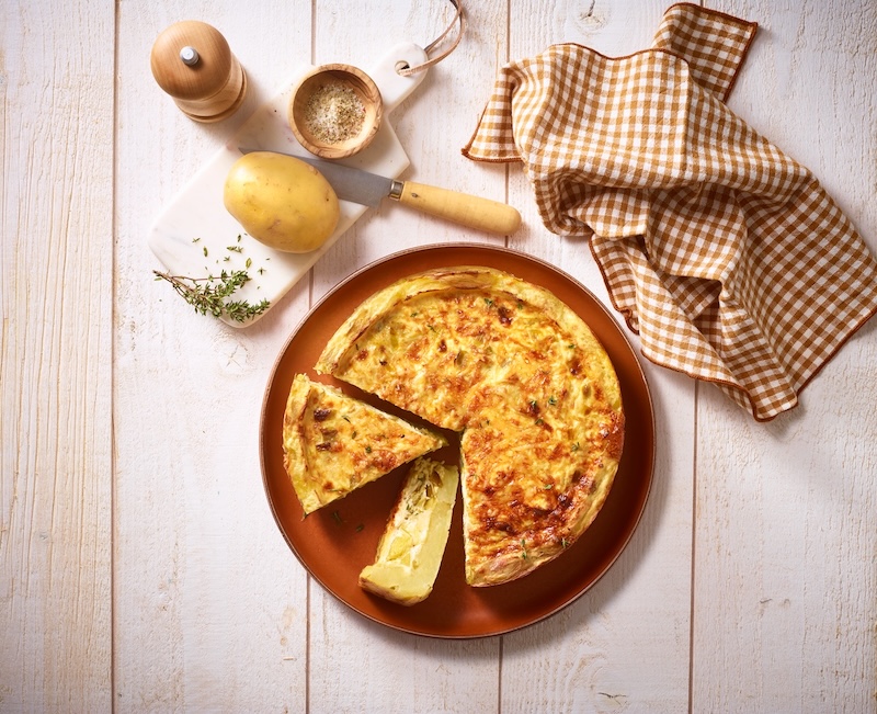 recette Quiche de pommes de terre aux poireaux
