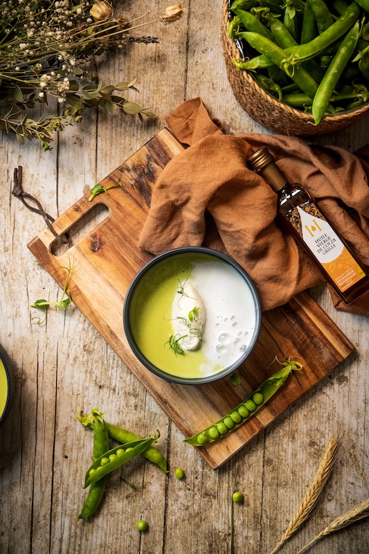 recette Cappuccino glacé de petits pois