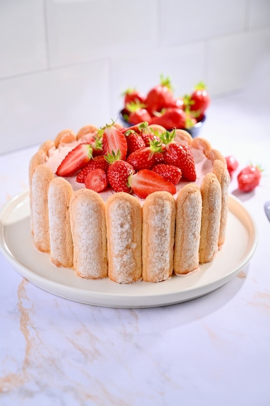 recette Charlotte fraise chantilly