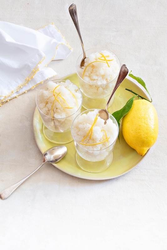 recette de Granité au citron comme en Sicile