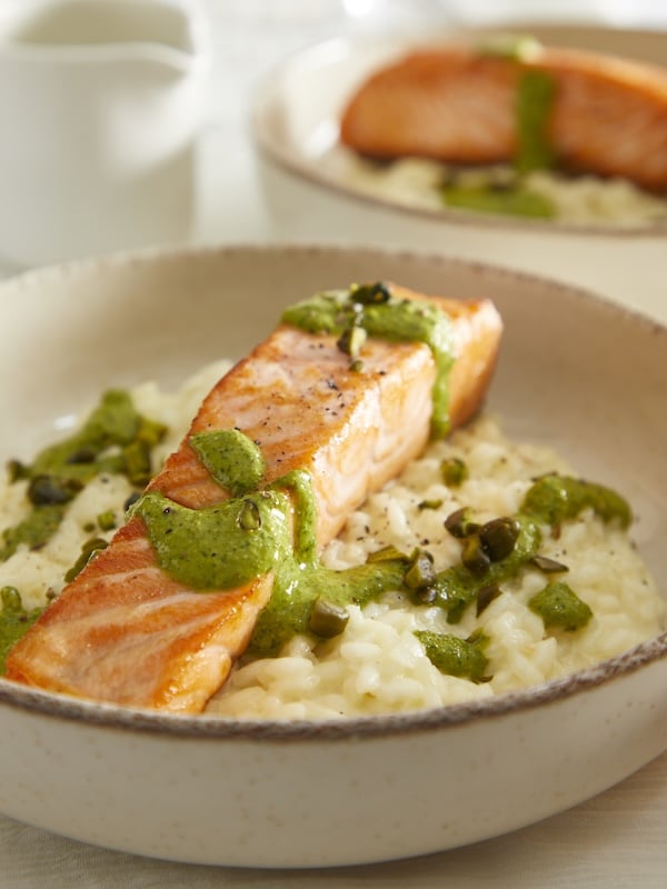 recette Saumon à la crème de pistache