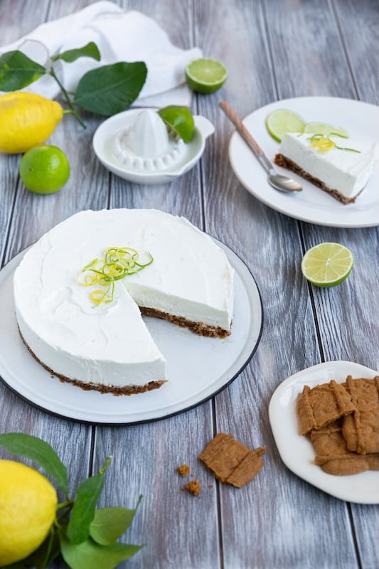 recette de Cheesecake spéculoos et citron vert