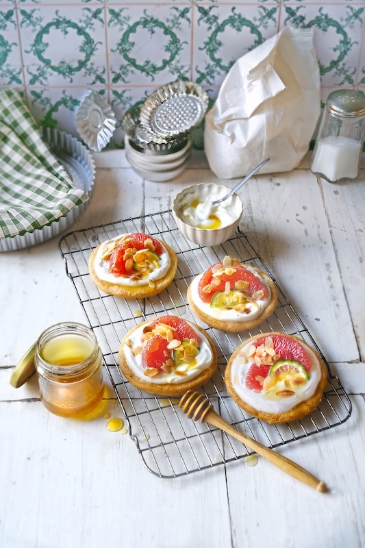 recette Pizzas petit suisse et pomelo