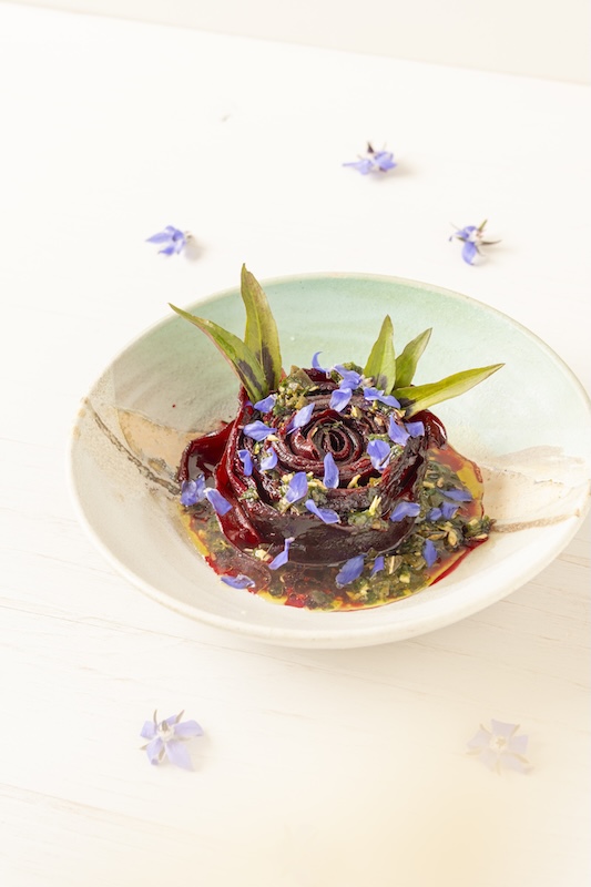recette Rose de betterave au tartare d’algues