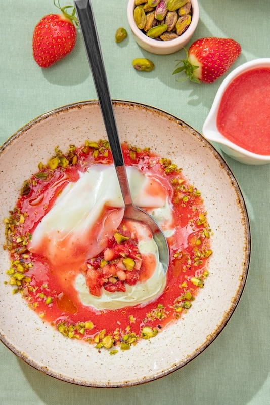 recette Raviole sucrée pistache