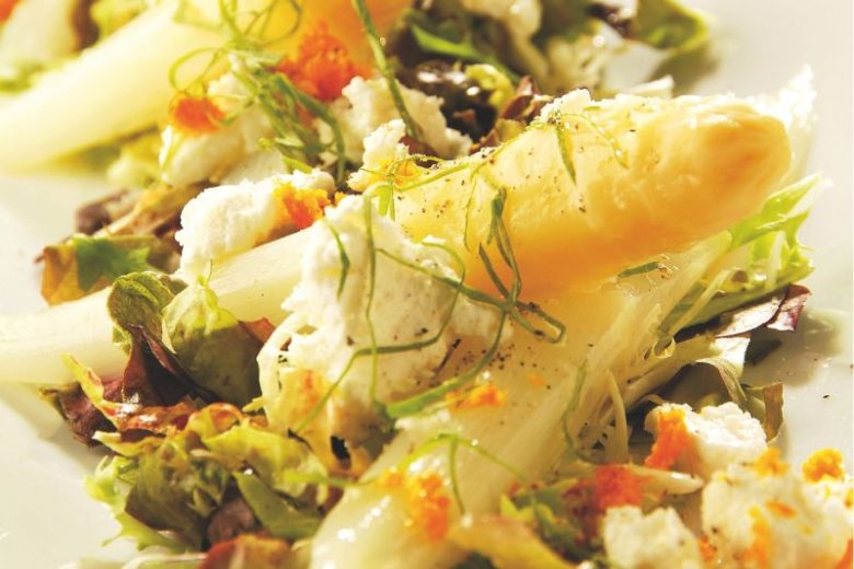 Asperges blanches d’Alsace en salade