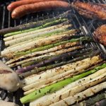 Asperges blanches grillées au barbecue