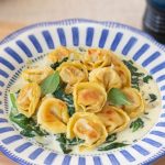 Cappelletti en poêlée aux épinards