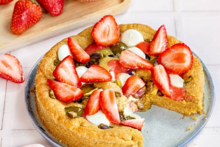Cookie géant fraise pistache