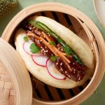 Gua bao au concombre et au poulet