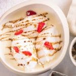 Ile flottante au caramel de framboise