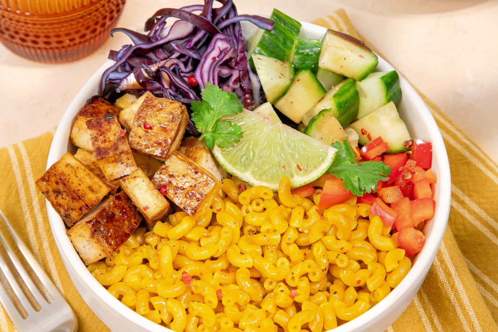 Indian bowl aux coquillettes curry