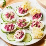 Oeufs mimosa à la Tête de Moine