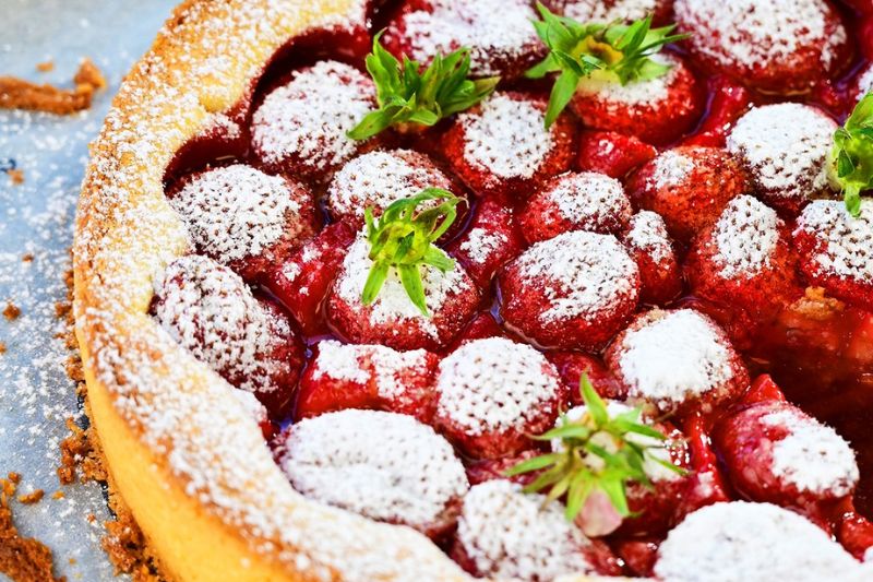 Sablé breton aux fraises